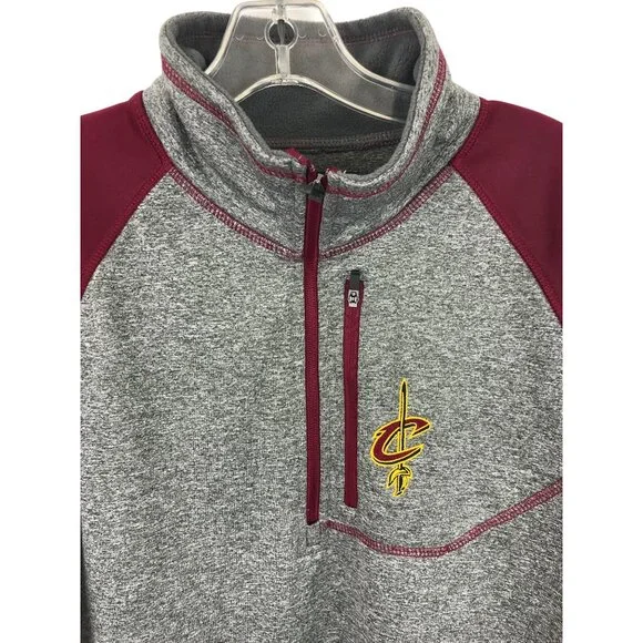 Carl Banks NBA Cleveland Cavaliers 1/2 Zip Sweatshirt Mens' Size M GIII Sports - Picture 3 of 10
